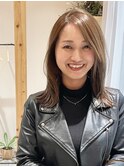 ことりベージュミルクティーベージュシースルーカラー大人可愛い