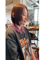 髪質改善と縮毛矯正の専門店 サンティエ(scintiller)&nbsp;大人綺麗な小顔襟足スッキリショートボブ　30代40代50代