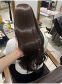 チョコレートブラウン/透明感カラー/レイヤーカット/表参道