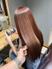 【当店おすすめクーポン2】艶カラー+似合わせカット+トリートメント+お土産付
