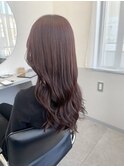 品のある艶ローズブラウン×シナジートリートメント