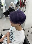 ▽□□▽ パープルカラー センターパート