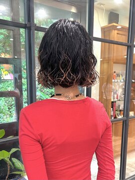 リュミエ ドゥ マッシュ(Lumier de mashu) 【大阪/梅田/茶屋町/中崎町】ボブパーマ×デザインカラー