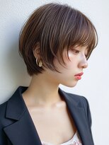 ロティー(loty)&nbsp;ショートボブ レイヤーカット 顔周りカット グレージュ 透明感