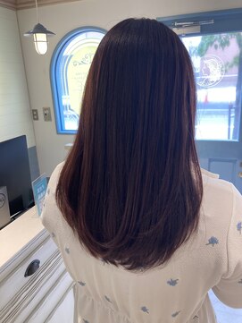 シェノン 赤羽店(CHAINON) 赤羽ピンクブラウンイルミナ艶カラーロング顔まわりレイヤー