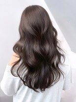 アルバム 新宿(ALBUM SHINJUKU)&nbsp;顔周りレイヤーココアベージュ韓国ヘアロング_ba567802