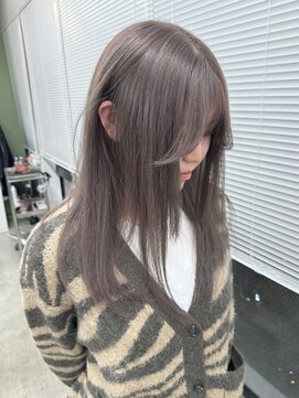 リヴ ウメダ(LIV umeda) 透明感グレージュ/ブリーチ1回/ダブルカラー/梅田/ケアブリーチ