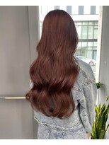 ボアップ 難波店(boappu)&nbsp;#プルエクステ#エクステ#ピンクブラウン#カラー