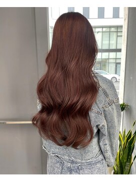 ボアップ 難波店(boappu) #プルエクステ#エクステ#ピンクブラウン#カラー