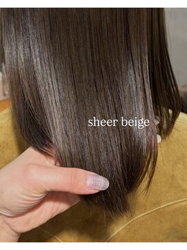 スタンド バイ ヘアー アンド コーヒー 恵比寿(STAND By HAIR ＆ Coffee) *tsuya*sheer beige