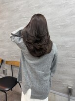 ソー(so.) ワンカールレイヤー×ブラウン/レイヤーカット/30代/40代/50代