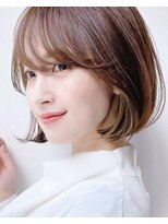 トータルビューティーサロン プリエ(prier)&nbsp;ミルクティーベージュボブ♪