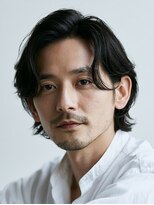 ビフィーノ リルネ フォー メン(Bifino Rilune for men)&nbsp;MEN’S/リバースセンターパート/ニュアンスパーマ/川西池田
