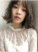 学生限定　ゆるふわなミディアムのパーマが可愛い、エアウェーブ