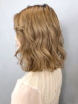 アイティー バイ アルバム 中野店(IT by ALBUM) ベージュミディ_耳かけウェーブパーマフォギーベージュ_ba279502