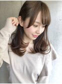 ナチュラルベージュ×セミディ