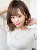 フェザーバング小顔大人かわいいテラコッタブラウン吉祥寺