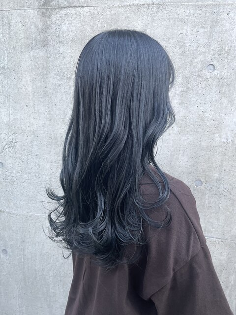 2025年春】どれが好み？ロング ブルーブラックのヘアスタイル・髪型 