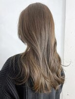 アイティー バイ アルバム 浦和店(IT by ALBUM) オリーブグレージュロング_外ハネボブセクションカラー_ba363891