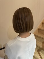 レリコ ニド(Relico-nid) 髪質改善10代20代30代韓国風大人可愛い前髪カット丸みミニボブ