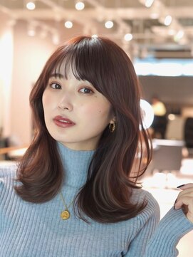 アンアミ シブヤ(Un ami shibuya) 【Unami】池田　大人ミディアム『上品な顔まわり×くびれヘア』