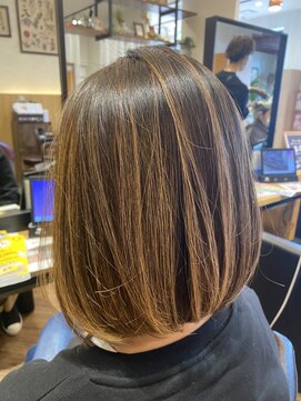 フレンズ 山鼻店(friend's) 髪質改善ハイライトカラーバレイヤージュブリーチトリートメント