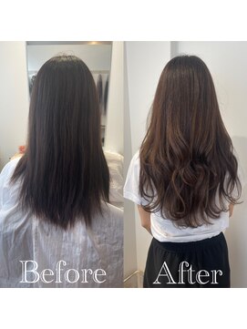 アンス 大阪梅田(ANs.) 20代30代40代 シールエクステ ナチュラルレイヤーアッシュ