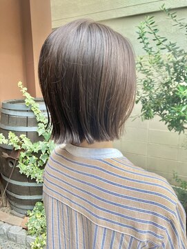 ココカラヘアー ニコ(cococara hair nico) ヘイリーボブ/切りっぱなしボブ/ミニボブ/艶髪/20代/30代