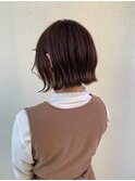 大人ショートボブ　ミニボブ　外ハネ