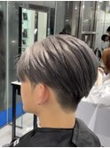 メンズ刈り上げセンターパート
