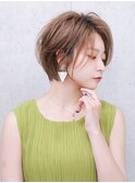 ショートカット前髪長めショートヘア30代40代50代髪型大人美人