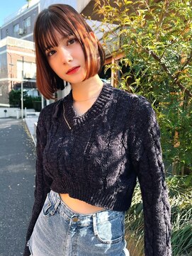 エイミー(Aimee) Aimee 町田　内巻きボブ×ココアブラウン