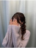 サイド編みおろし