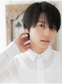 長めバングがレトロsexyな暗髪ビジカジショート仙台愛子