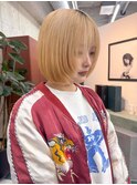ホワイトグレージュ/デジタルパーマ/チェリーブラウン/栄k44