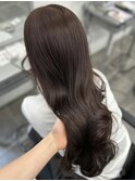 着物/フェミニンロング/似合わせカット/ウェーブミディアム/栄