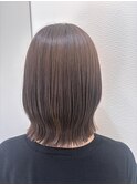 Azule/インナーベージュ/切りっぱなしボブ