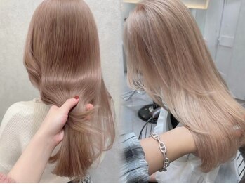 ロンドブルーム 天神大名店(Lond Bloom)の写真/ダメージを抑えた縮毛矯正。毛先の広がりが気になるボブもふわっと丸く自然で綺麗なフォルムに♪[天神大名]