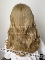サラジュ 仁川店(SARAJU)&nbsp;２回目ブリーチで理想のブロンドベージュ