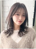 《Agu hair》小顔シースルーバングレイヤー×numberA.ヘアバター