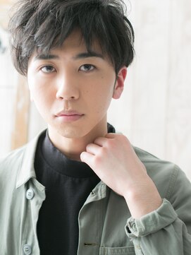 トニーアンドガイ メン 与野駅前店(TONI&GUY MEN) アッシュブラック刈り上げ無造作ルーズショートパーマk与野