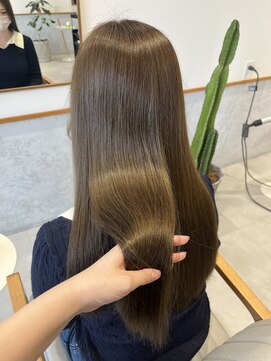 レンジヘアー(lange hair) オリーブ【鈴鹿/透明感/オリーブ/髪質改善】