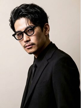 サンズ 梅田 中崎町(SUNS) 【梅田】大人メンズかきあげアップバングスパイラルパーマ