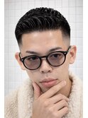 ビジネス×スキンフェード◎メンズワイルドバーバースタイル