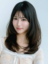 アグ ヘアー ギズ 鈴鹿北玉垣店(Agu hair GIZU)&nbsp;《Agu hair》暗髪セミロング×レイヤーカット×シースルー