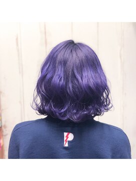 ヘアスペース リズム グリーン(Hair space Rizm green) パープルヘア