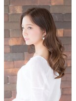 アッシュ ヘアーメイク 桐生(ash hair×make) ノーバング×ゆるふわフェミニン小顔パーマ