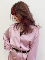 アイティー バイ アルバム 浦和店(IT by ALBUM) ピンクカラー_ココアブラウンフリンジウェーブ_ba277222