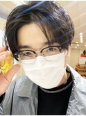 #センターパート#スリークショート