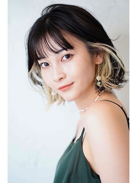 ロミー 本厚木(ROMMY.) ROMMY.本厚木【徳田】大人可愛いくびれボブ インナーカラー